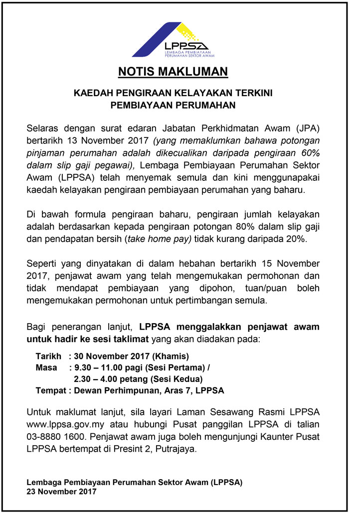 Kaedah Pengiraan Kelayakan Berdasarkan Potongan 80 Dalam Slip Gaji Mega 3 Housing